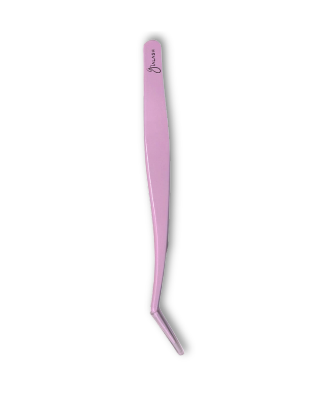 Lash Applicator Pink Tweezers – Boot / L Shape