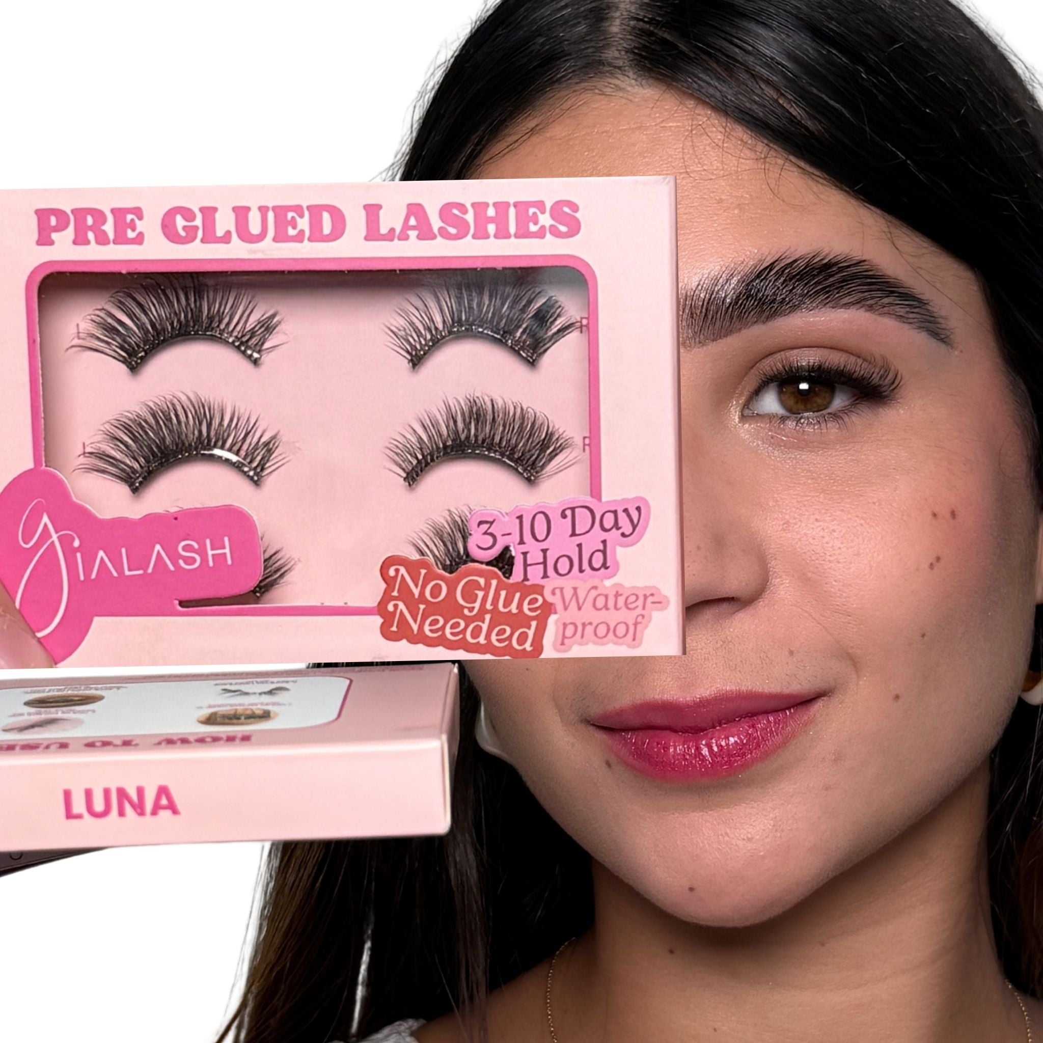 Luna | Underlash Pre Glued Half Lashes